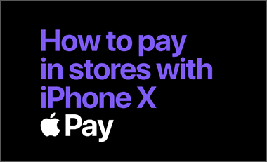 How to pay in store in IPhone x